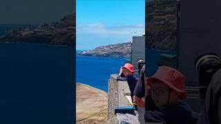 SPECTACULAR LANDING OF THE AZORES INSPIRE.  At Madeira Airport.