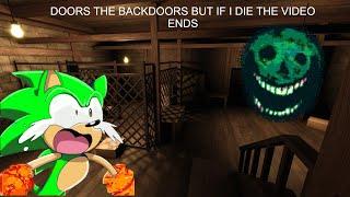 Playing Roblox DOORS The Backdoors But If I die the video ends