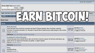 Earning Bitcoin From Posting On BITCOINTALK Forums!