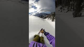 Freshies in the backcountry #skiing #gopro