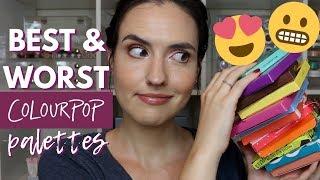 Best & Worst of ColourPop Eyeshadow Palettes | Ranking ALL of the ColourPop 9 Pan Palettes!