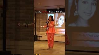 hosting @YouTubeCreatorsIndia CREATOR COLLECTIVE🫶 #minivlog #achievements