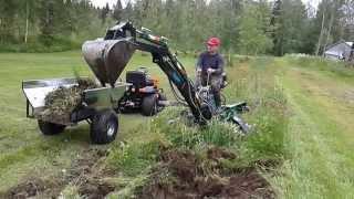 Mini kaivuri Kellfri, mini excavator, minibagger