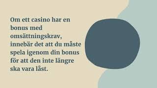 Casino utan omsättningskrav - En guide