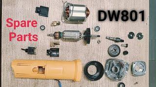 DW801 SPARE PARTS@PraveentoolsDALAUDA #tools #parts #angle grinder