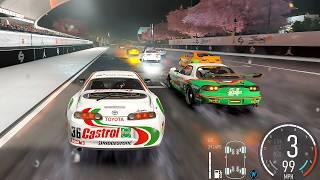 FORZA MOTORSPORT: Intense Night Rain Racing in Japan with Toyota Supra