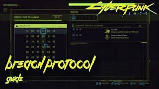 Breach Protocol Guide for Cyberpunk 2077 | How to Breach Protocol