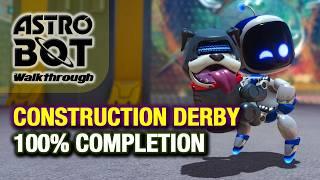 Construction Derby Walkthrough: All Bots & Puzzle Pieces + Hidden Coins (Astro Bot Guide)
