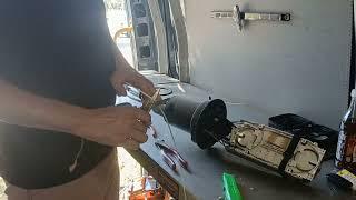 Part 1 - Preparing a flat drop fiber cable,  into a FOSC with a rural tap splitter