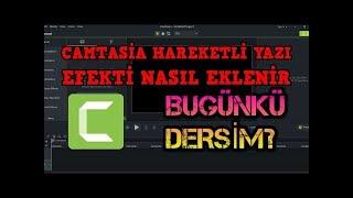Kayan Altyazı Yapma Camtasia Studio 8