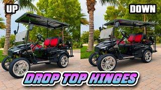 EP 86- We Installed 6" Golf Cart Drop Top Hinges on an EZGO TXT Storm Body and they work!