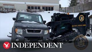 Buffalo snow storm: Police use rook to lift stuck vehicles away from the road