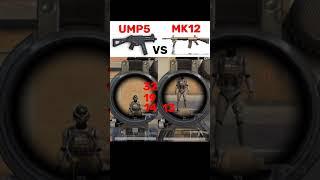 UMP5 VS MK12 damage  #pubg #pubgtipsandtricks