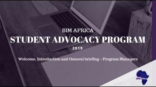 BIM Africa SAP 2019 Video Session One Slides   Welcome and Introduction