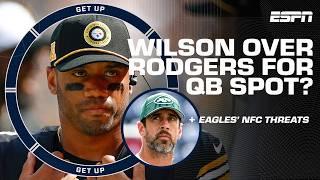 Is Russell Wilson a safer option than Aaron Rodgers?  + Eagles' biggest threat in NFC  | Get Up