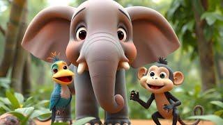 Kids Short Stories in English | elephant and friends  | A Moral story