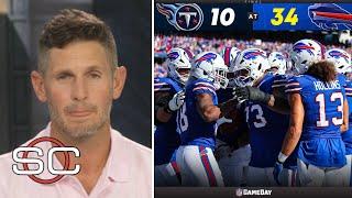 "Josh Allen & Amari Cooper are the PERFECT duo in NFL" - ESPN reacts to Bills DESTROY Titans 34-10