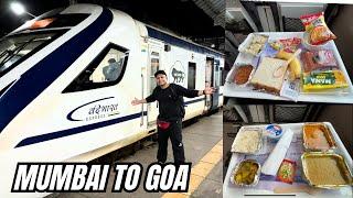 Mumbai - Goa Vande Bharat Express Full Journey | Executive Class | All Delicious Meal | Konkan Route