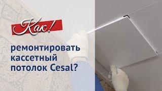 Кассетного потолка CESAL. Как самостоятельно отремонтировать кассетный потолок.