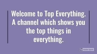 Welcome to Top Everything- Intro Video