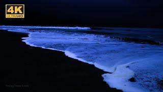 Ocean Waves At Night for Stress, Anxiety & Depression Relief Heal Your Mind, Body & Soul 4K