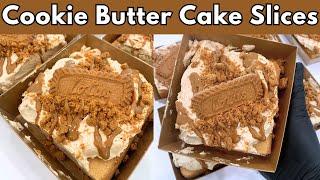 Cookie Butter Cake Slices