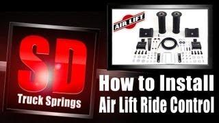 Air Lift Ride Control Kit 59500 - Installing Airbags Tutorial and Review - SD Truck Springs