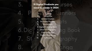 If you don’t know what to sell… here are 10 digital products