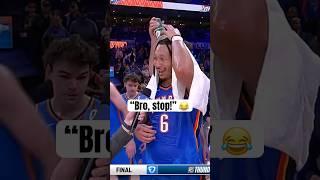 Thunder messing with Jaylin Williams 