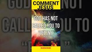 God has not called you to fit in #jesus #bible