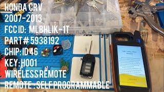 KEY TOOL MAX - GENERATE, CUT & PROGRAM HONDA CRV 2007-2013 (DOLPHIN XP-005)