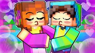 Le premier BISOUS de Elsa et GEMI sur Minecraft !