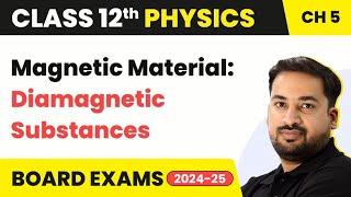 Magnetic Material: Diamagnetic Substances - Magnetism and Matter | Class 12 Physics Ch 5 (2023-24)