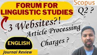 Christo Ananth - Forum for Linguistic Studies - Scopus Q2 - 2705-0602 - Genuine Review - English