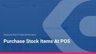 EPOS Demo - Purchase Stock Items At POS