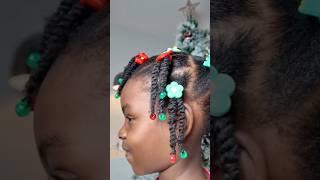 Adorable Christmas Hairstyle for Kids  | Easy Festive Hair Tutorial (Step-by-Step!)