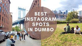 [4K] NYC Walking Tours | Best Instagram Worthy Photo Spots in DUMBO, Brooklyn-Manhattan Bridge&More