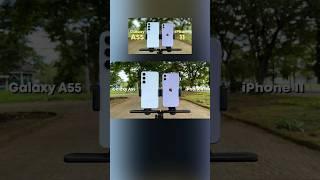 Samsung Galaxy A55 vs iPhone 11 video test