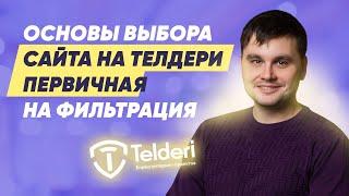 Основы выбора сайта на Телдери - первичная фильтрация