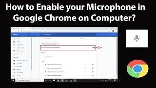 How to Enable your Microphone in Google Chrome on Computer?