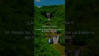 İnsan surəsi 8 - 14 / "Biz sizi yalnız Allahın Üzü xatirinə yedirdirik.."