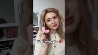 Strawberry lips tutorial: lottie London twisted heart #summervibes #makeup