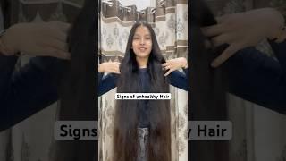 Signs of unhealthy Hair #haircare#hairgoals #viral#shorts#youtubeshorts