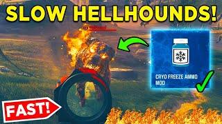 MW3 Zombies Freezer Burn Mission Guide - Slow 10 Hellhounds With Cryo Freeze & Cryo Freeze Location!