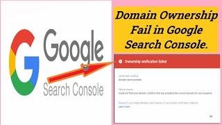 Google Search Console - Verification Failed !! How to Fix It