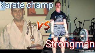 ARMWRESTLING- Karate champion Vs Vegan Strongman
