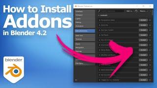 How to install addon in Blender 4.2