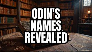 Odin - Odin's Names Revealed: A Deeper Look