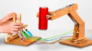 How to Make Hydraulic Powered Robotic Arm from Cardboard