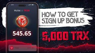 How to Get 5000 TRX for FREE – Quick and Easy Sign-Up Bonus!